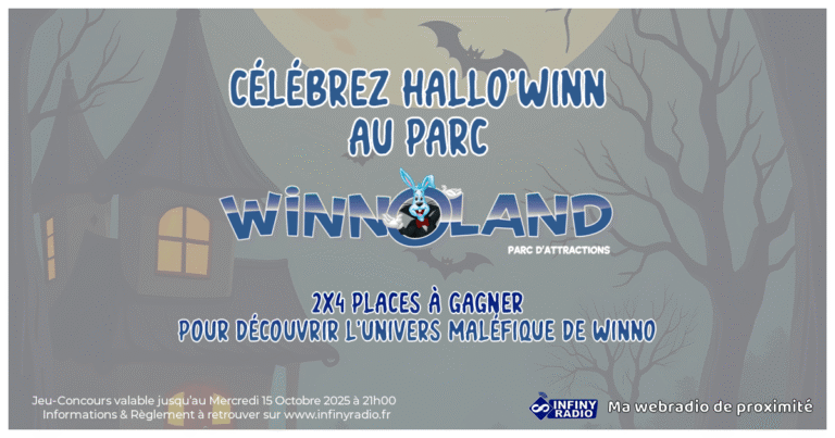 Tentez de gagner votre pack famille de 4 places pour la saison d'Halloween au Parc Winnoland